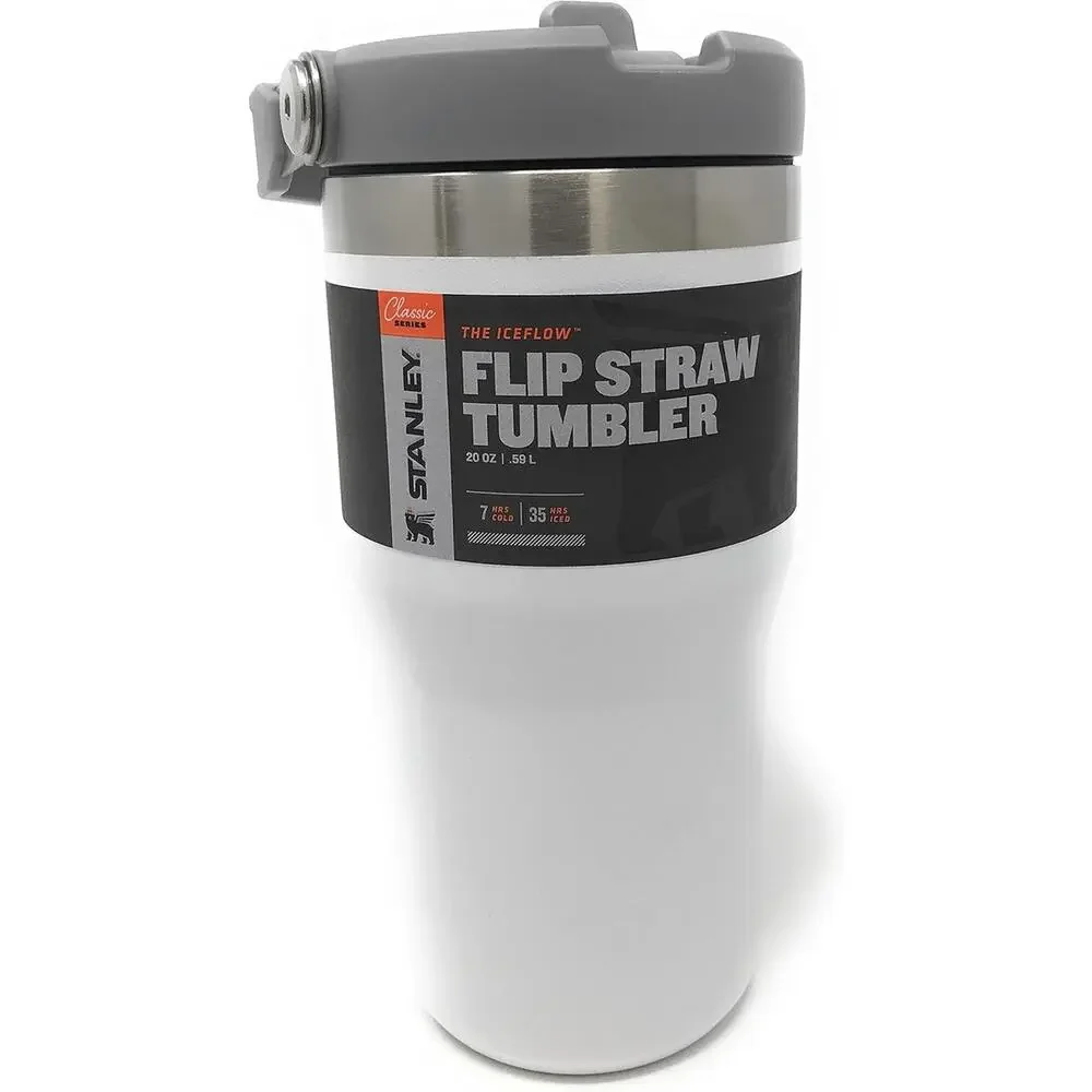 Stanley IceFlow Flip Straw Tumbler 20oz Ash Leakproof - Picture 1 of 4